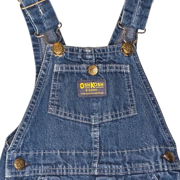 Vintage OshKosh B'gosh Kids Vestbak overalls Sz 2T Blue - Picture 2 of 6